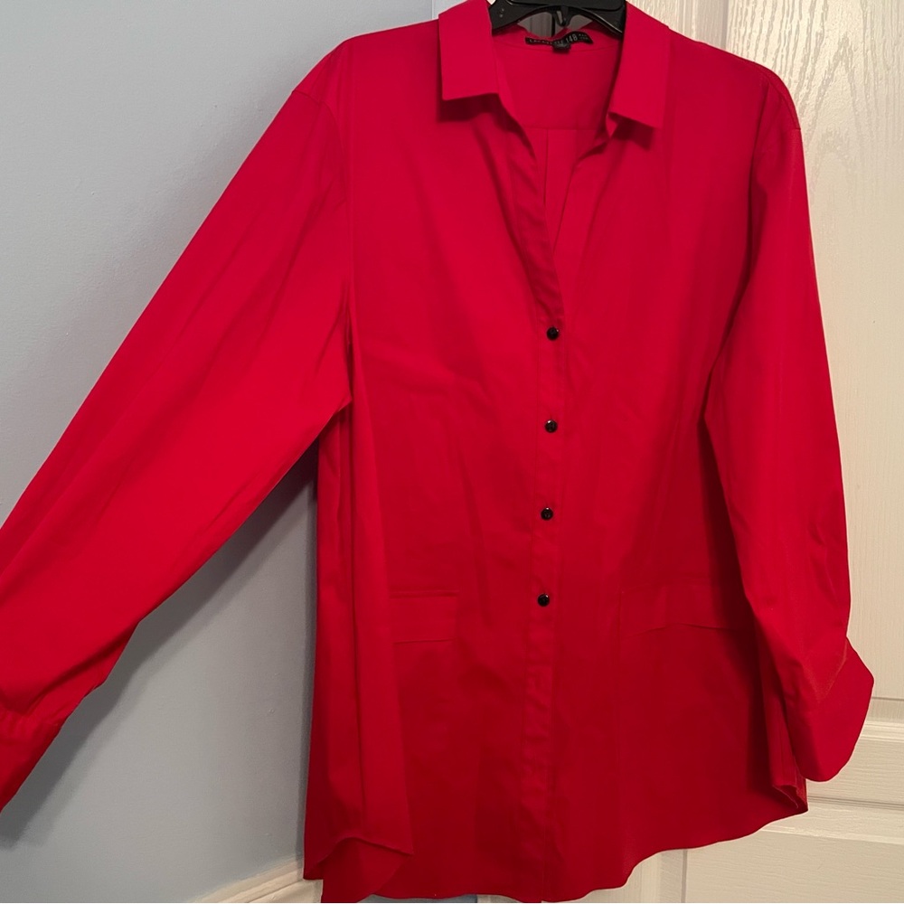 Lafayette 148 New York Michelle Long Sleeve Top - Picture 8 of 13